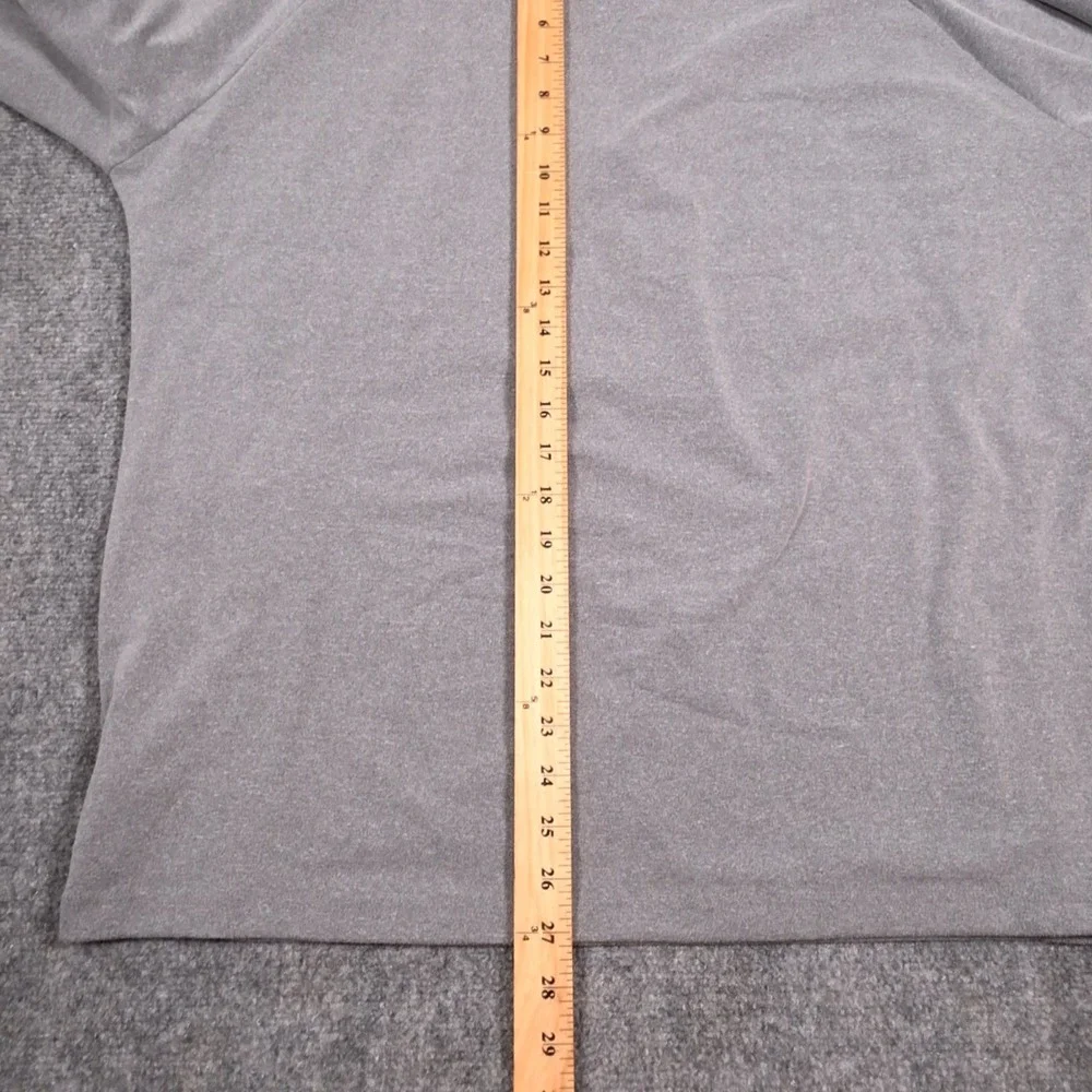 Johnnie O Leon Mixed Media 1/4 Zip Pullover Mens Large Gray Golf